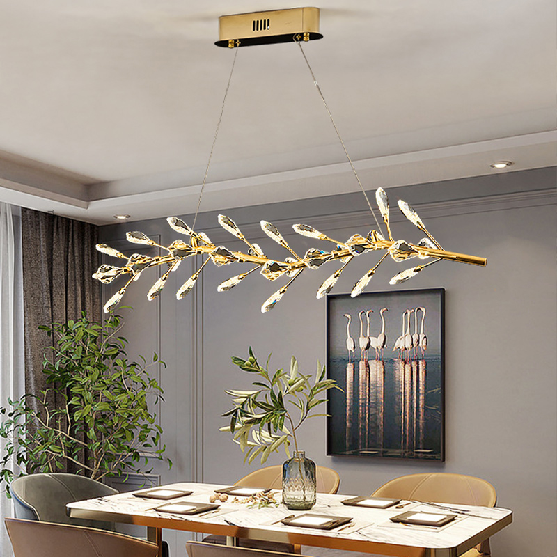 Светодиодный реечный светильник в виде ветки с декором из хрустальных элементов GLORIOLE BRANCH от ImperiumLoft Светодиодный реечный светильник в виде ветки с декором из хрустальных элементов GLORIOLE BRANCH от ImperiumLoft