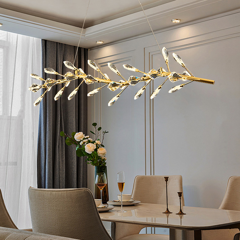 Светодиодный реечный светильник в виде ветки с декором из хрустальных элементов GLORIOLE BRANCH от ImperiumLoft Светодиодный реечный светильник в виде ветки с декором из хрустальных элементов GLORIOLE BRANCH от ImperiumLoft