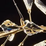 Светодиодный реечный светильник в виде ветки с декором из хрустальных элементов GLORIOLE BRANCH от ImperiumLoft