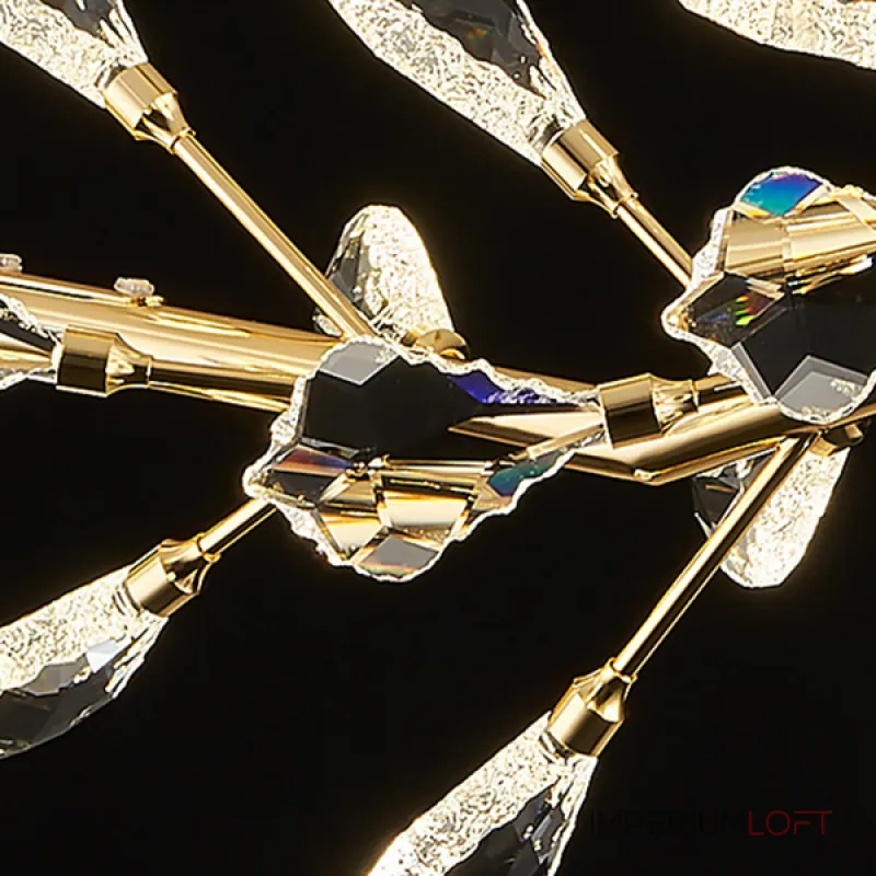 Светодиодный реечный светильник в виде ветки с декором из хрустальных элементов GLORIOLE BRANCH от ImperiumLoft Светодиодный реечный светильник в виде ветки с декором из хрустальных элементов GLORIOLE BRANCH от ImperiumLoft