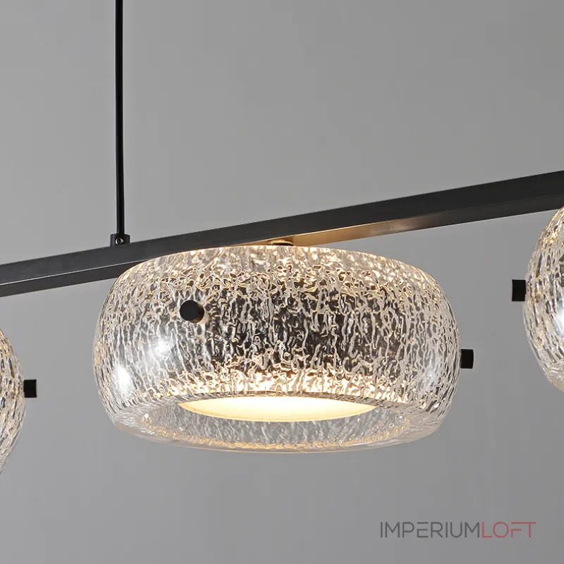 Серия светодиодных реечных люстр с прозрачными фактурными плафонами и двунаправленным светом EILERT LONG L126 от ImperiumLoft Серия светодиодных реечных люстр с прозрачными фактурными плафонами и двунаправленным светом EILERT LONG L126 от ImperiumLoft