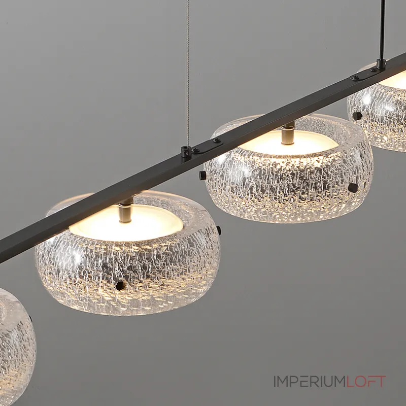 Серия светодиодных реечных люстр с прозрачными фактурными плафонами и двунаправленным светом EILERT LONG L126 от ImperiumLoft Серия светодиодных реечных люстр с прозрачными фактурными плафонами и двунаправленным светом EILERT LONG L126 от ImperiumLoft