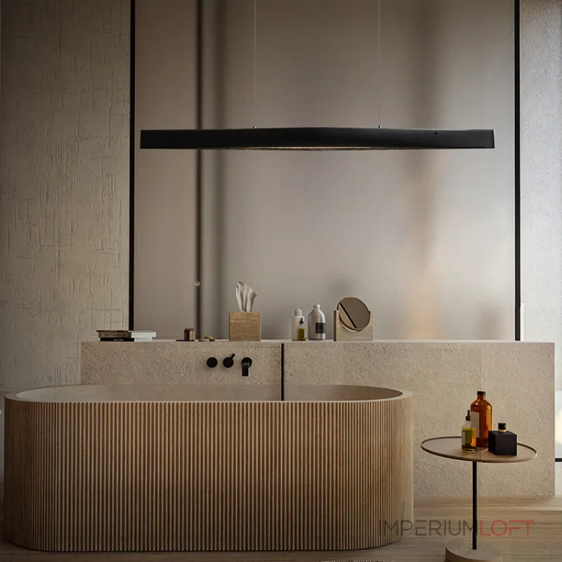 Серия реечных светильников в виде двух плавно соединенных концами планок из высококачественной древесины с LED свечением по внутренней поверхности ANGE LONG Dark Brown от ImperiumLoft Серия реечных светильников в виде двух плавно соединенных концами планок из высококачественной древесины с LED свечением по внутренней поверхности ANGE LONG Dark Brown от ImperiumLoft