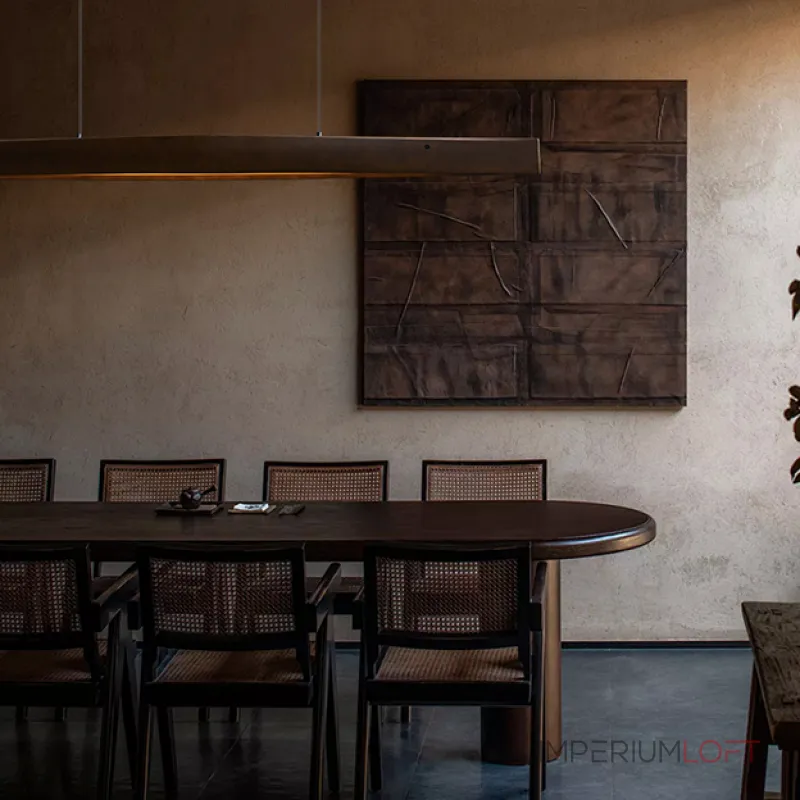 Серия реечных светильников в виде двух плавно соединенных концами планок из высококачественной древесины с LED свечением по внутренней поверхности ANGE LONG Dark Brown от ImperiumLoft Серия реечных светильников в виде двух плавно соединенных концами планок из высококачественной древесины с LED свечением по внутренней поверхности ANGE LONG Dark Brown от ImperiumLoft