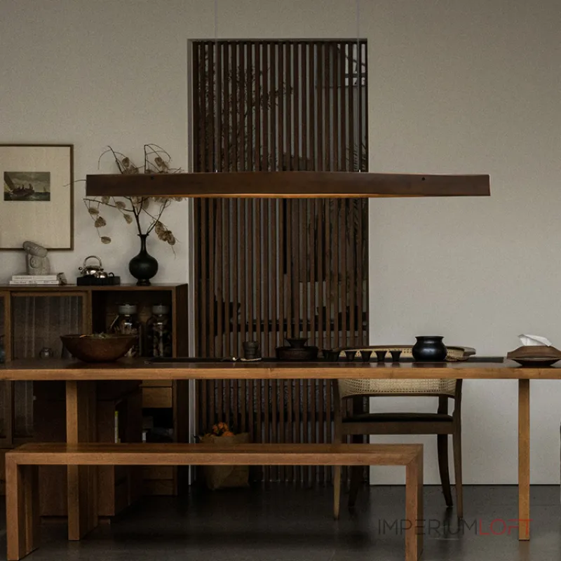 Серия реечных светильников в виде двух плавно соединенных концами планок из высококачественной древесины с LED свечением по внутренней поверхности ANGE LONG Dark Brown от ImperiumLoft Серия реечных светильников в виде двух плавно соединенных концами планок из высококачественной древесины с LED свечением по внутренней поверхности ANGE LONG Dark Brown от ImperiumLoft