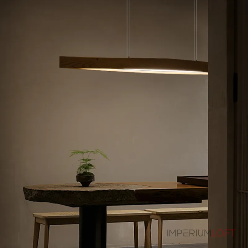 Серия реечных светильников в виде двух плавно соединенных концами планок из высококачественной древесины с LED свечением по внутренней поверхности ANGE LONG Dark Brown от ImperiumLoft Серия реечных светильников в виде двух плавно соединенных концами планок из высококачественной древесины с LED свечением по внутренней поверхности ANGE LONG Dark Brown от ImperiumLoft