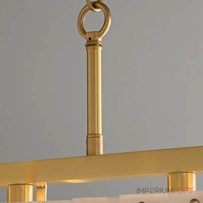 Реечный светильник с прямоугольными мраморными рассеивателями на латунном каркасе ADINA MARBLE LONG от ImperiumLoft Реечный светильник с прямоугольными мраморными рассеивателями на латунном каркасе ADINA MARBLE LONG от ImperiumLoft