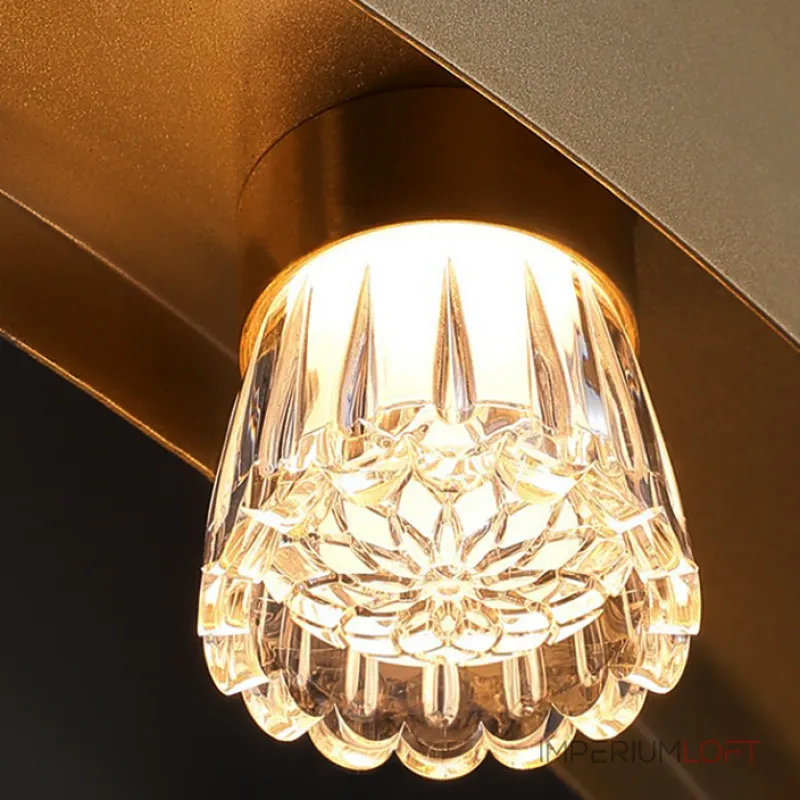 Светодиодный реечный светильник с парными двунаправленными плафонами на удлиненном кольцевом каркасе BRANDON L от ImperiumLoft Светодиодный реечный светильник с парными двунаправленными плафонами на удлиненном кольцевом каркасе BRANDON L от ImperiumLoft