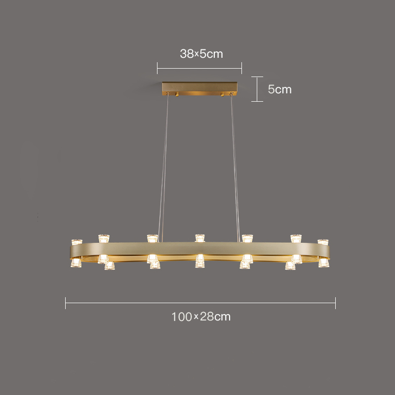 Светодиодный реечный светильник с парными двунаправленными плафонами на удлиненном кольцевом каркасе BRANDON L от ImperiumLoft Светодиодный реечный светильник с парными двунаправленными плафонами на удлиненном кольцевом каркасе BRANDON L от ImperiumLoft