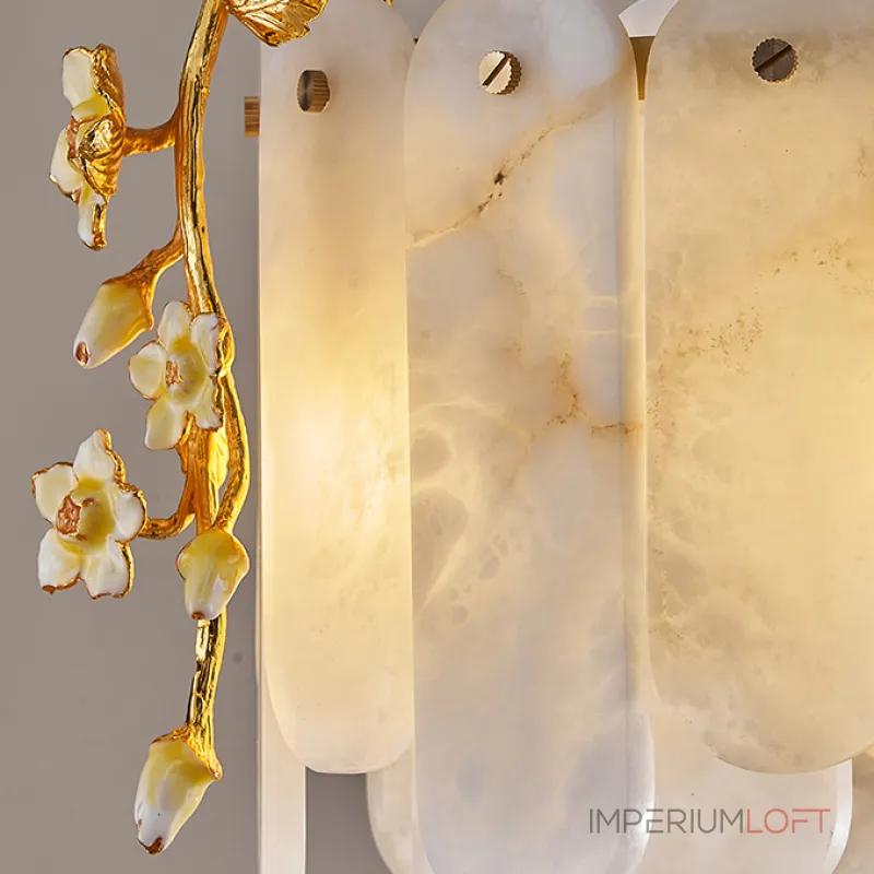 Серия реечных светильников из мраморных пластин с декоративными элементами в виде ветвей с цветами CYPRIAN LONG В от ImperiumLoft Серия реечных светильников из мраморных пластин с декоративными элементами в виде ветвей с цветами CYPRIAN LONG В от ImperiumLoft