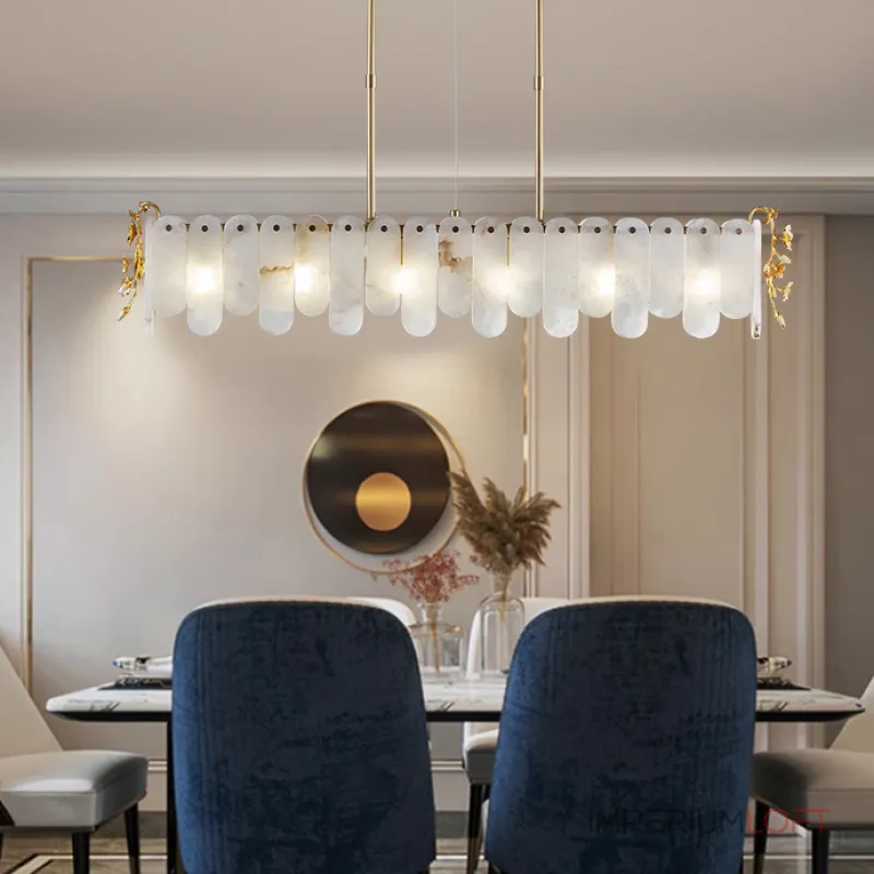 Серия реечных светильников из мраморных пластин с декоративными элементами в виде ветвей с цветами CYPRIAN LONG В от ImperiumLoft Серия реечных светильников из мраморных пластин с декоративными элементами в виде ветвей с цветами CYPRIAN LONG В от ImperiumLoft