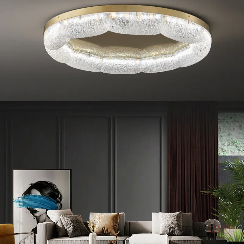 Серия потолочных светодиодных светильников с волнистым полупрозрачным корпусом с эффектом льда NELIUS WAVY CH В D50 Серия потолочных светодиодных светильников с волнистым полупрозрачным корпусом с эффектом льда NELIUS WAVY CH В D50