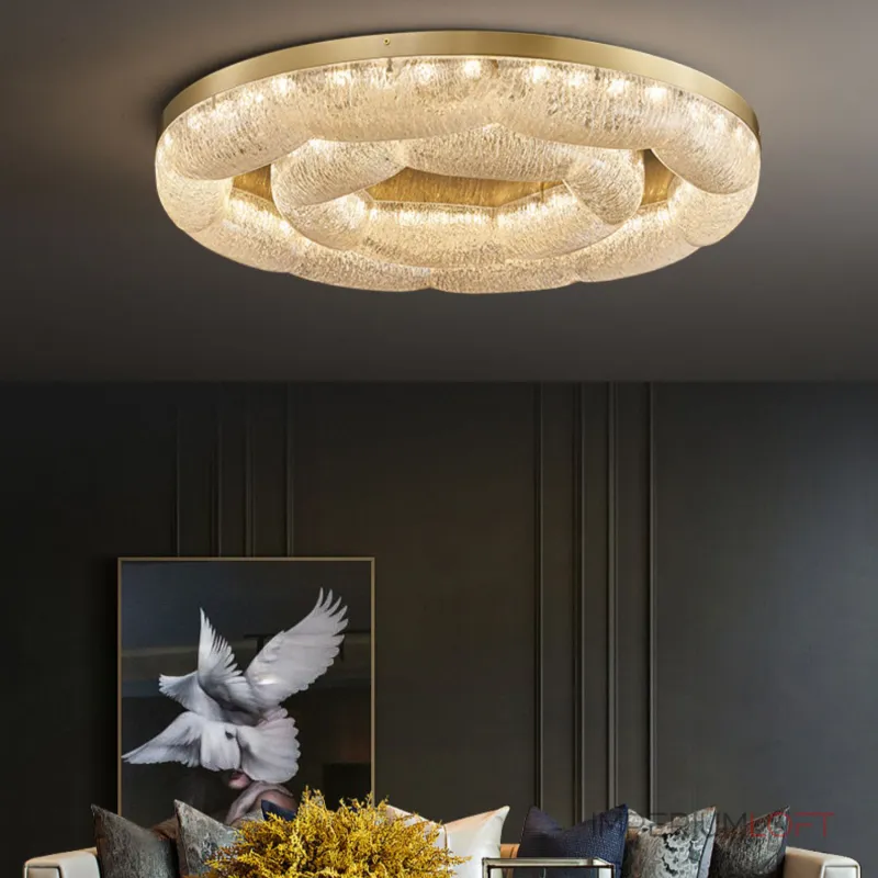 Серия потолочных светодиодных светильников с волнистым полупрозрачным корпусом с эффектом льда NELIUS WAVY CH В D50 Серия потолочных светодиодных светильников с волнистым полупрозрачным корпусом с эффектом льда NELIUS WAVY CH В D50