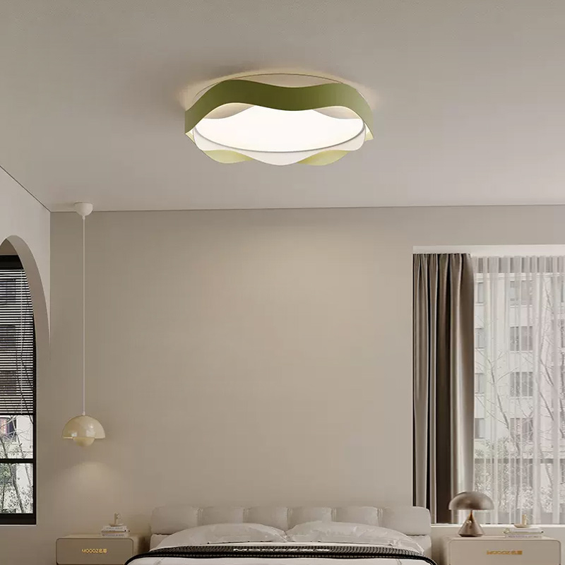 Серия потолочных светильников с корпусом из двух колец волнообразной формы со светодиодной подсветкой FINIAN C Yellow от ImperiumLoft Серия потолочных светильников с корпусом из двух колец волнообразной формы со светодиодной подсветкой FINIAN C Yellow от ImperiumLoft