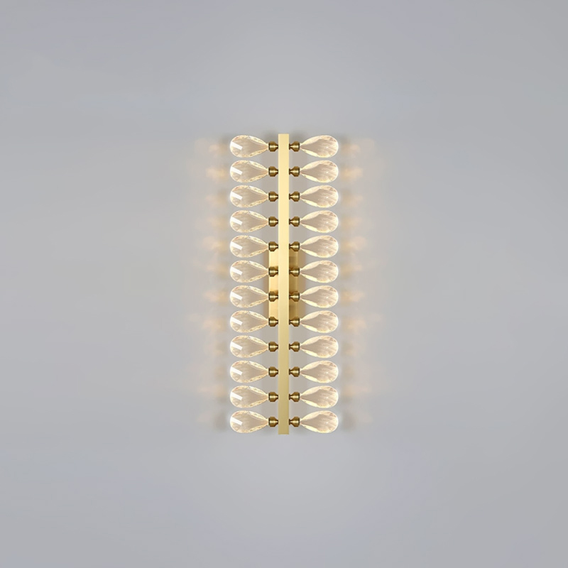 Серия настенных светильников с двумя рядами кристаллов из улучшенного хрусталя К9 GLORIOLE LINE WALL L60 от ImperiumLoft Серия настенных светильников с двумя рядами кристаллов из улучшенного хрусталя К9 GLORIOLE LINE WALL L60 от ImperiumLoft