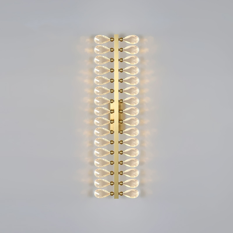 Серия настенных светильников с двумя рядами кристаллов из улучшенного хрусталя К9 GLORIOLE LINE WALL L80 от ImperiumLoft Серия настенных светильников с двумя рядами кристаллов из улучшенного хрусталя К9 GLORIOLE LINE WALL L80 от ImperiumLoft