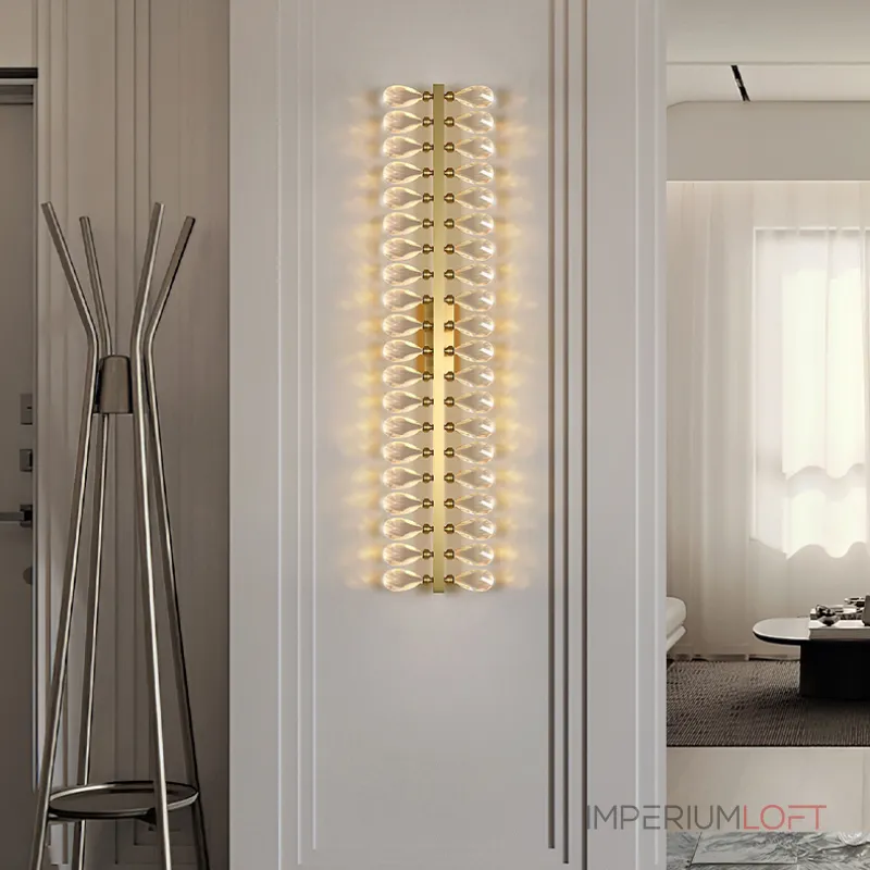 Серия настенных светильников с двумя рядами кристаллов из улучшенного хрусталя К9 GLORIOLE LINE WALL L100 от ImperiumLoft Серия настенных светильников с двумя рядами кристаллов из улучшенного хрусталя К9 GLORIOLE LINE WALL L100 от ImperiumLoft