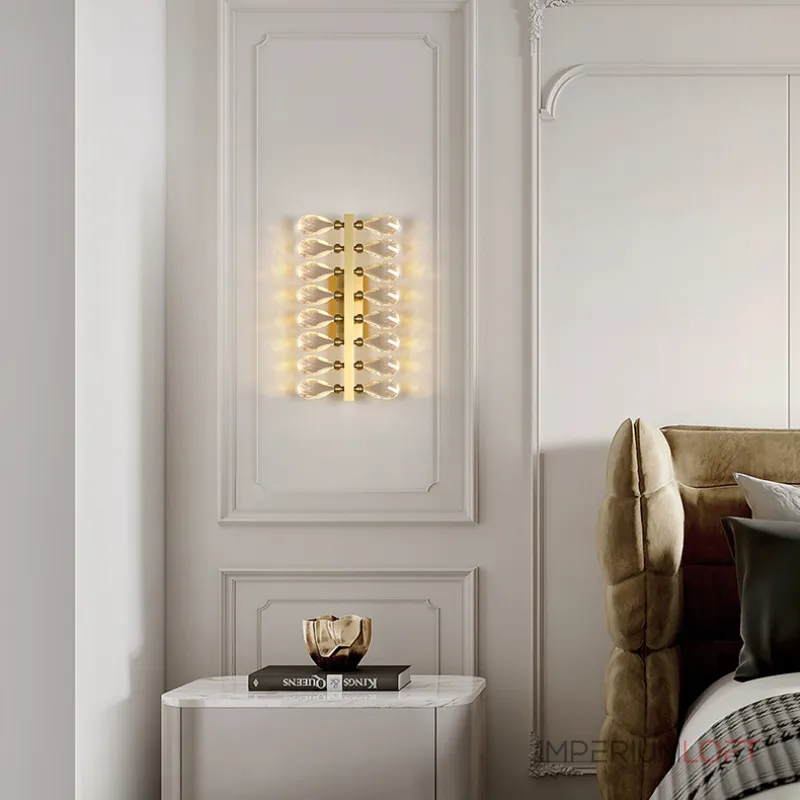 Серия настенных светильников с двумя рядами кристаллов из улучшенного хрусталя К9 GLORIOLE LINE WALL L100 от ImperiumLoft Серия настенных светильников с двумя рядами кристаллов из улучшенного хрусталя К9 GLORIOLE LINE WALL L100 от ImperiumLoft