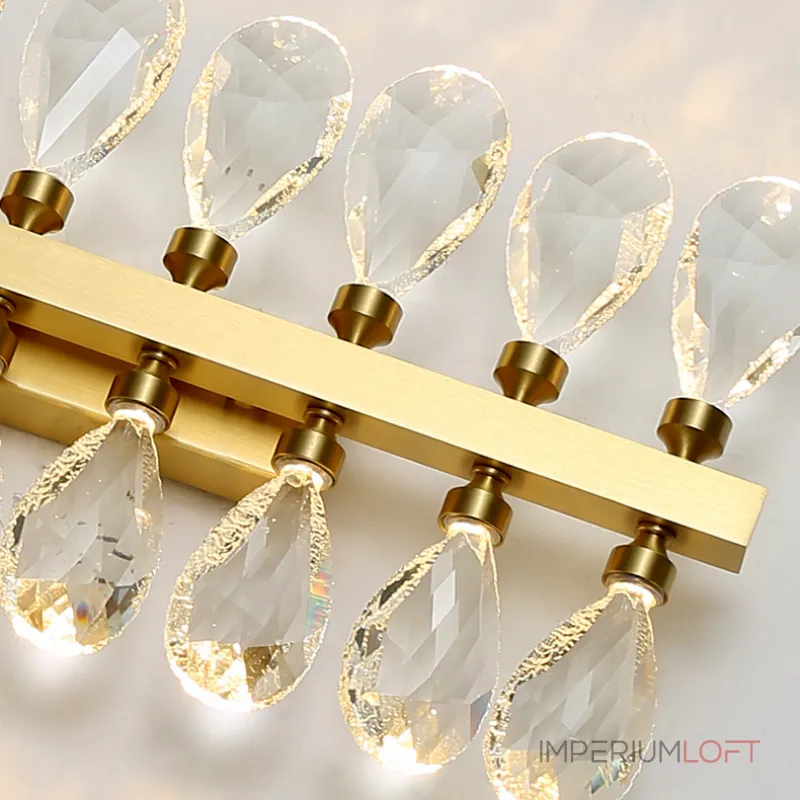 Серия настенных светильников с двумя рядами кристаллов из улучшенного хрусталя К9 GLORIOLE LINE WALL L100 от ImperiumLoft Серия настенных светильников с двумя рядами кристаллов из улучшенного хрусталя К9 GLORIOLE LINE WALL L100 от ImperiumLoft