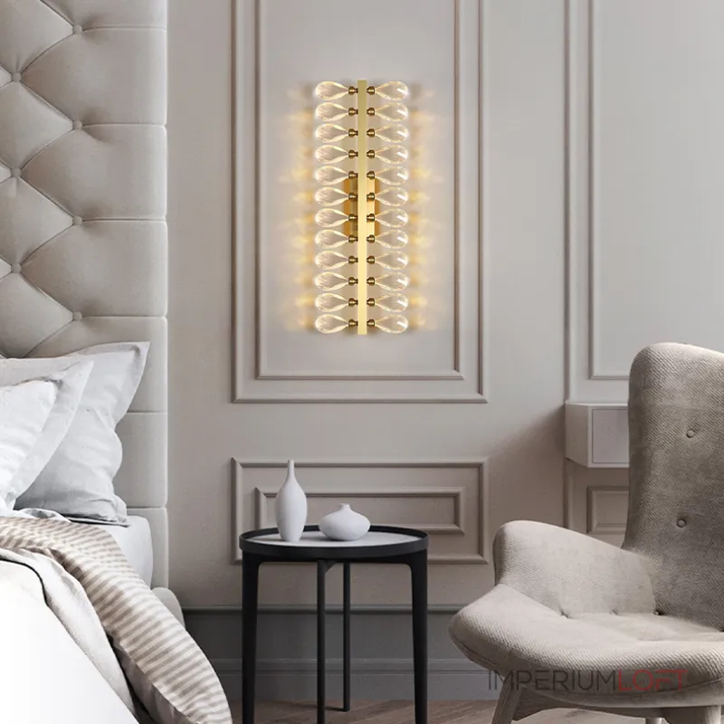 Серия настенных светильников с двумя рядами кристаллов из улучшенного хрусталя К9 GLORIOLE LINE WALL L100 от ImperiumLoft Серия настенных светильников с двумя рядами кристаллов из улучшенного хрусталя К9 GLORIOLE LINE WALL L100 от ImperiumLoft