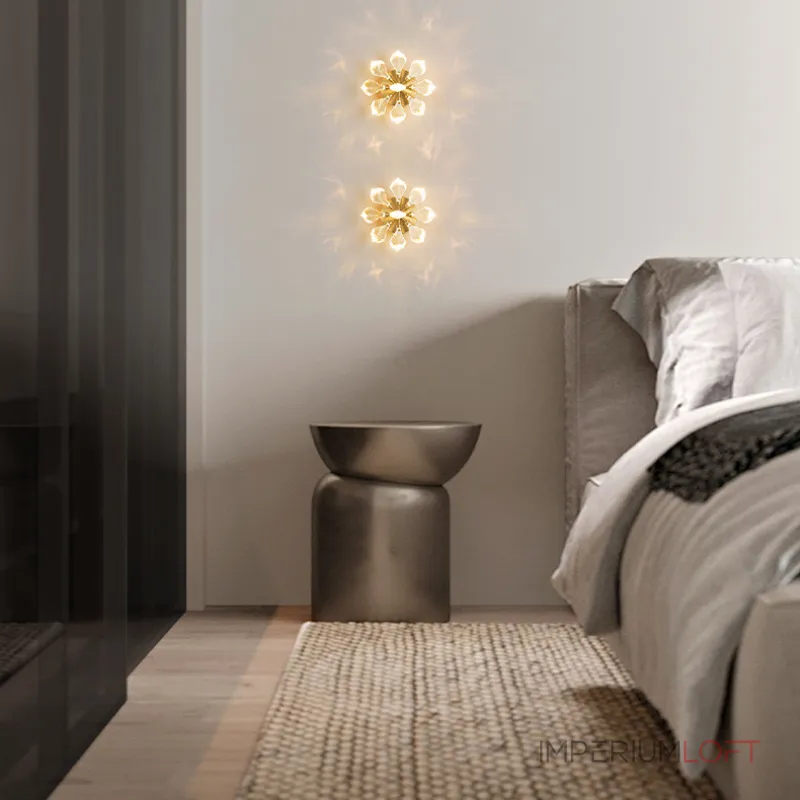 Серия настенных светильников со скоплением кристаллов из улучшенного хрусталя К9 GLORIOLE WALL от ImperiumLoft Серия настенных светильников со скоплением кристаллов из улучшенного хрусталя К9 GLORIOLE WALL от ImperiumLoft