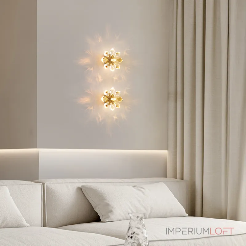 Серия настенных светильников со скоплением кристаллов из улучшенного хрусталя К9 GLORIOLE WALL от ImperiumLoft Серия настенных светильников со скоплением кристаллов из улучшенного хрусталя К9 GLORIOLE WALL от ImperiumLoft