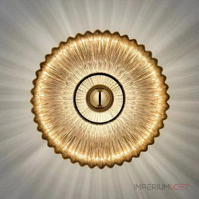 Светодиодный настенный светильник с рельефным плафоном из стекла ADLER White Светодиодный настенный светильник с рельефным плафоном из стекла ADLER White