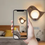 Настенный светильник с шарообразным плафоном на корпусе в виде птички BIRD KIDS WALL