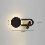 Серия настенных светильников в виде комбинации диска с LED подсветкой и поворотного спота на общем удлиненном креплении MAC Black от ImperiumLoft