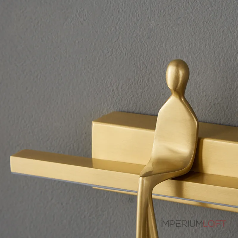 Серия настенных светильников с человеческой фигуркой на полочке с LED подсветкой REMUS BENCH Black от ImperiumLoft Серия настенных светильников с человеческой фигуркой на полочке с LED подсветкой REMUS BENCH Black от ImperiumLoft