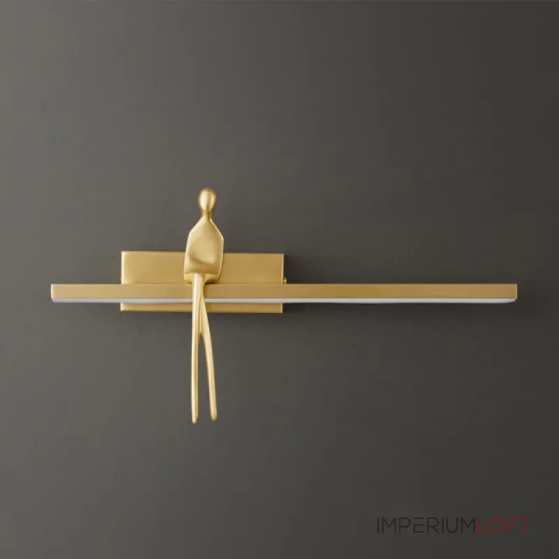 Серия настенных светильников с человеческой фигуркой на полочке с LED подсветкой REMUS BENCH Black от ImperiumLoft Серия настенных светильников с человеческой фигуркой на полочке с LED подсветкой REMUS BENCH Black от ImperiumLoft