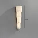 Серия настенных светильников с мраморным удлиненным корпусом оригинальной формы SVERRY А