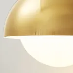 Серия золотых настенных светильников с деревянным элементом ALISON GOLD WALL Dark Brown