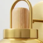 Серия золотых настенных светильников с деревянным элементом ALISON GOLD WALL Dark Brown