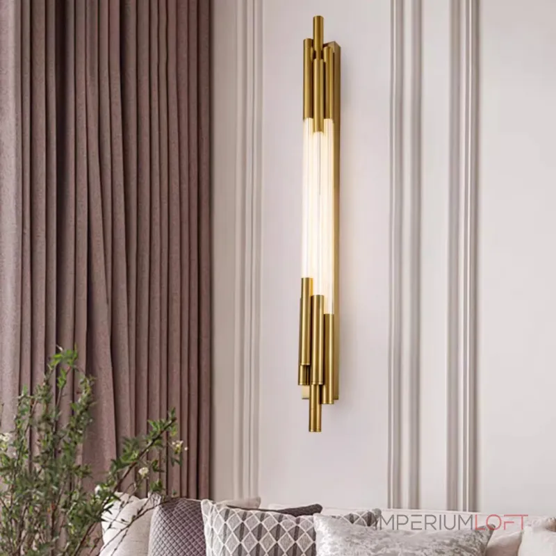 Настенный светодиодный светильник из нескольких разноуровневых светодиодных стержней VALDUS 3000К