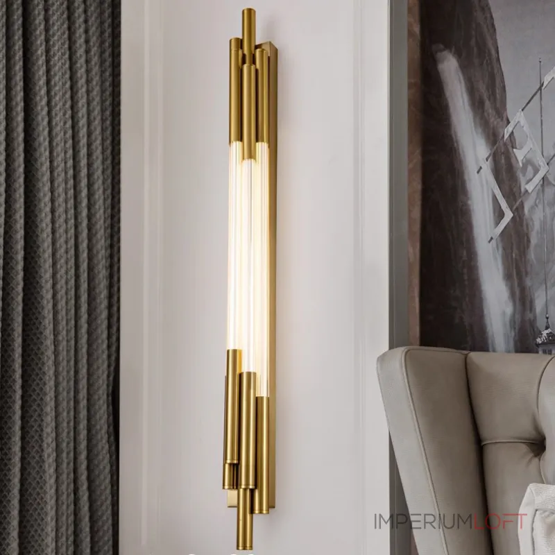 Настенный светодиодный светильник из нескольких разноуровневых светодиодных стержней VALDUS 3000К