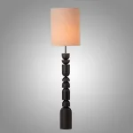 Торшер с фигурной стойкой из высококачественной древесины и цилиндрическим текстильным плафоном WILHARD от ImperiumLoft Торшер с фигурной стойкой из высококачественной древесины и цилиндрическим текстильным плафоном WILHARD от ImperiumLoft