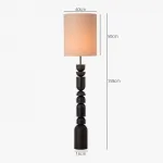 Торшер с фигурной стойкой из высококачественной древесины и цилиндрическим текстильным плафоном WILHARD от ImperiumLoft Торшер с фигурной стойкой из высококачественной древесины и цилиндрическим текстильным плафоном WILHARD от ImperiumLoft