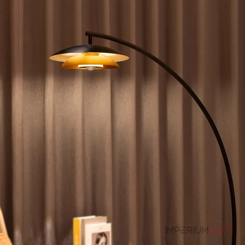 Светодиодный торшер с двойным купольным плафоном и линзированным источником света на дугообразной стойке TERRY FL ARC от ImperiumLoft Светодиодный торшер с двойным купольным плафоном и линзированным источником света на дугообразной стойке TERRY FL ARC от ImperiumLoft