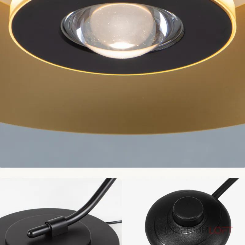 Светодиодный торшер с двойным купольным плафоном и линзированным источником света на дугообразной стойке TERRY FL ARC от ImperiumLoft Светодиодный торшер с двойным купольным плафоном и линзированным источником света на дугообразной стойке TERRY FL ARC от ImperiumLoft