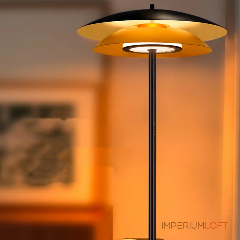 Светодиодный торшер с двойным купольным плафоном, полочками и сенсорным переключением цветовой температуры TERRY FL от ImperiumLoft Светодиодный торшер с двойным купольным плафоном, полочками и сенсорным переключением цветовой температуры TERRY FL от ImperiumLoft