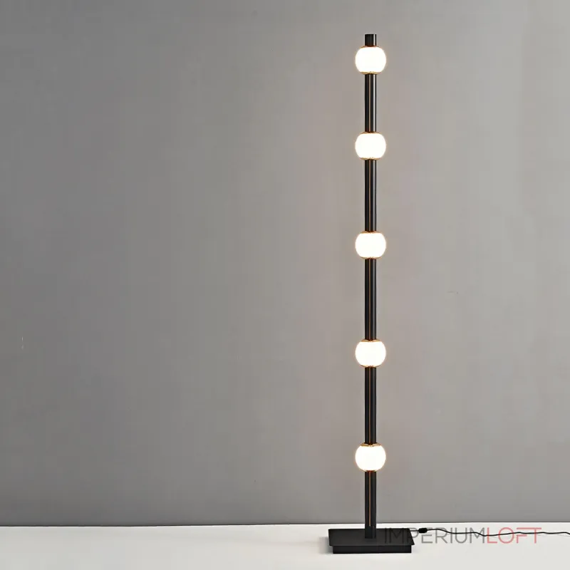 Оригинальный светодиодный торшер с пятью шарообразными плафонами, свободно перемещаемыми по вертикальному корпусу TONNY FL от ImperiumLoft Оригинальный светодиодный торшер с пятью шарообразными плафонами, свободно перемещаемыми по вертикальному корпусу TONNY FL от ImperiumLoft