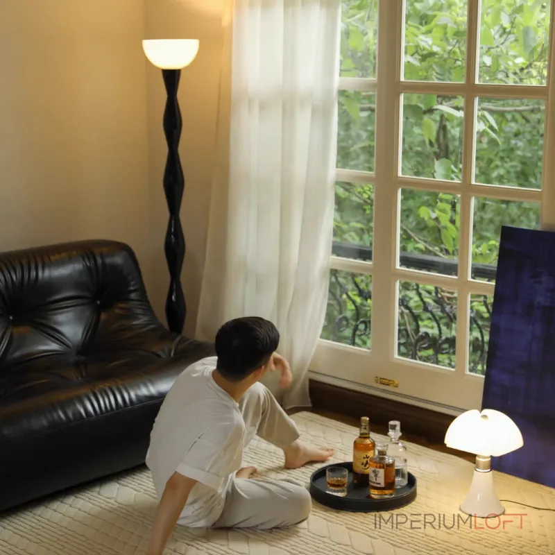 Светодиодный торшер с плафоном в форме чаши и фигурной стойкой ULFSTAND от ImperiumLoft Светодиодный торшер с плафоном в форме чаши и фигурной стойкой ULFSTAND от ImperiumLoft