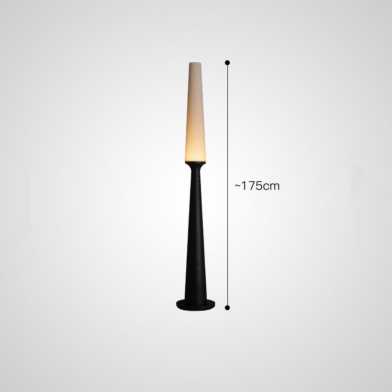 Серия торшеров с выключателем на коническом основании из высококачественной древесины и текстильным плафоном STEVE H175 Black от ImperiumLoft Серия торшеров с выключателем на коническом основании из высококачественной древесины и текстильным плафоном STEVE H175 Black от ImperiumLoft