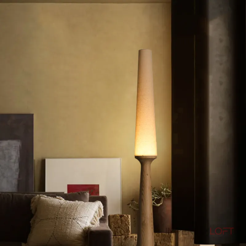 Серия торшеров с выключателем на коническом основании из высококачественной древесины и текстильным плафоном STEVE H145 Black от ImperiumLoft Серия торшеров с выключателем на коническом основании из высококачественной древесины и текстильным плафоном STEVE H145 Black от ImperiumLoft