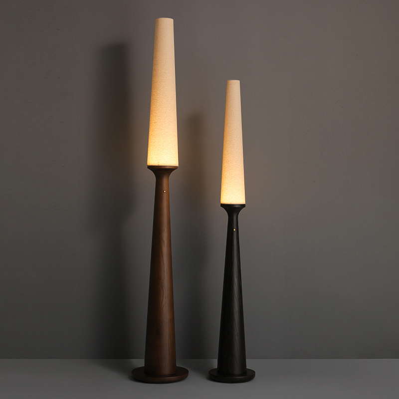 Серия торшеров с выключателем на коническом основании из высококачественной древесины и текстильным плафоном STEVE H145 Black от ImperiumLoft Серия торшеров с выключателем на коническом основании из высококачественной древесины и текстильным плафоном STEVE H145 Black от ImperiumLoft