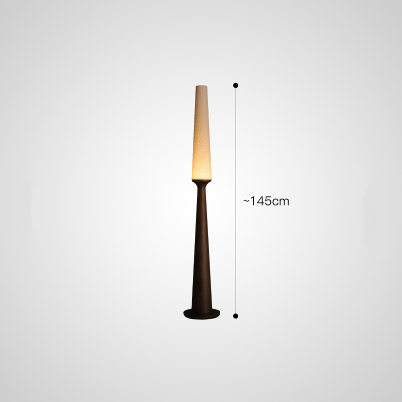 Серия торшеров с выключателем на коническом основании из высококачественной древесины и текстильным плафоном STEVE H145 Dark Brown от ImperiumLoft Серия торшеров с выключателем на коническом основании из высококачественной древесины и текстильным плафоном STEVE H145 Dark Brown от ImperiumLoft