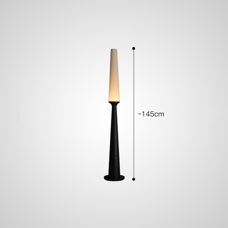 Серия торшеров с выключателем на коническом основании из высококачественной древесины и текстильным плафоном STEVE H145 Black от ImperiumLoft Серия торшеров с выключателем на коническом основании из высококачественной древесины и текстильным плафоном STEVE H145 Black от ImperiumLoft