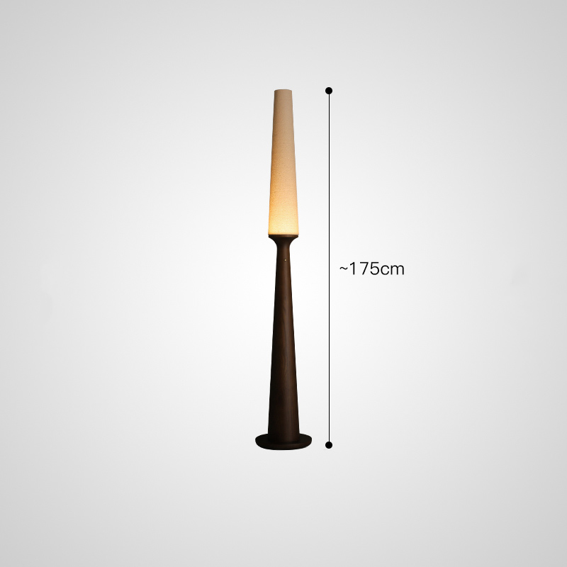 Серия торшеров с выключателем на коническом основании из высококачественной древесины и текстильным плафоном STEVE H175 Dark Brown от ImperiumLoft Серия торшеров с выключателем на коническом основании из высококачественной древесины и текстильным плафоном STEVE H175 Dark Brown от ImperiumLoft