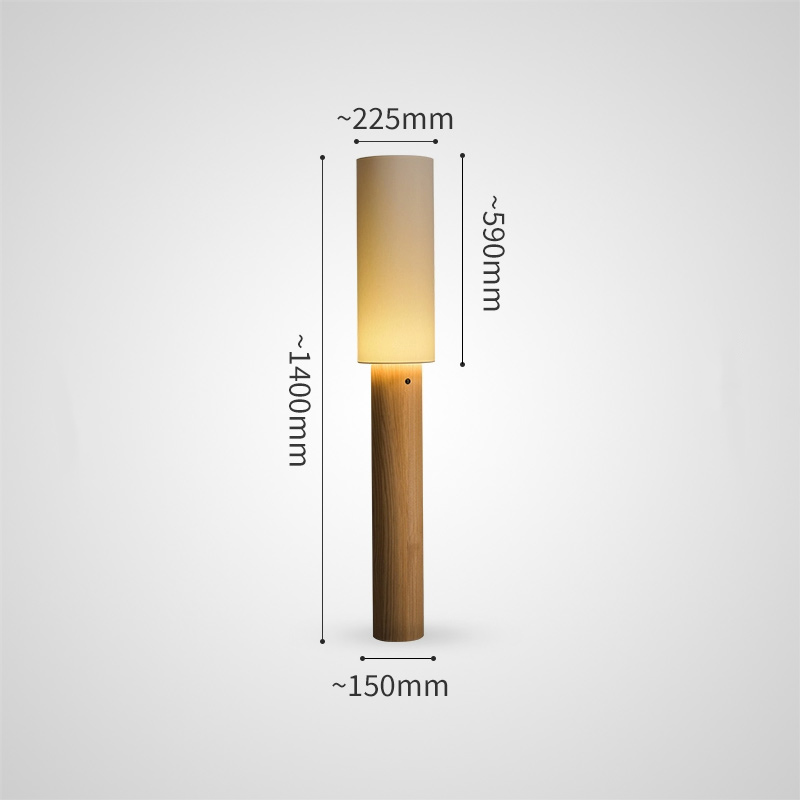 Серия торшеров с выключателем на цилиндрическим основании из высококачественной древесины и текстильным плафоном SMOT Light Brown от ImperiumLoft Серия торшеров с выключателем на цилиндрическим основании из высококачественной древесины и текстильным плафоном SMOT Light Brown от ImperiumLoft